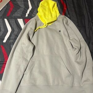 Gray and Yellow Hoodie